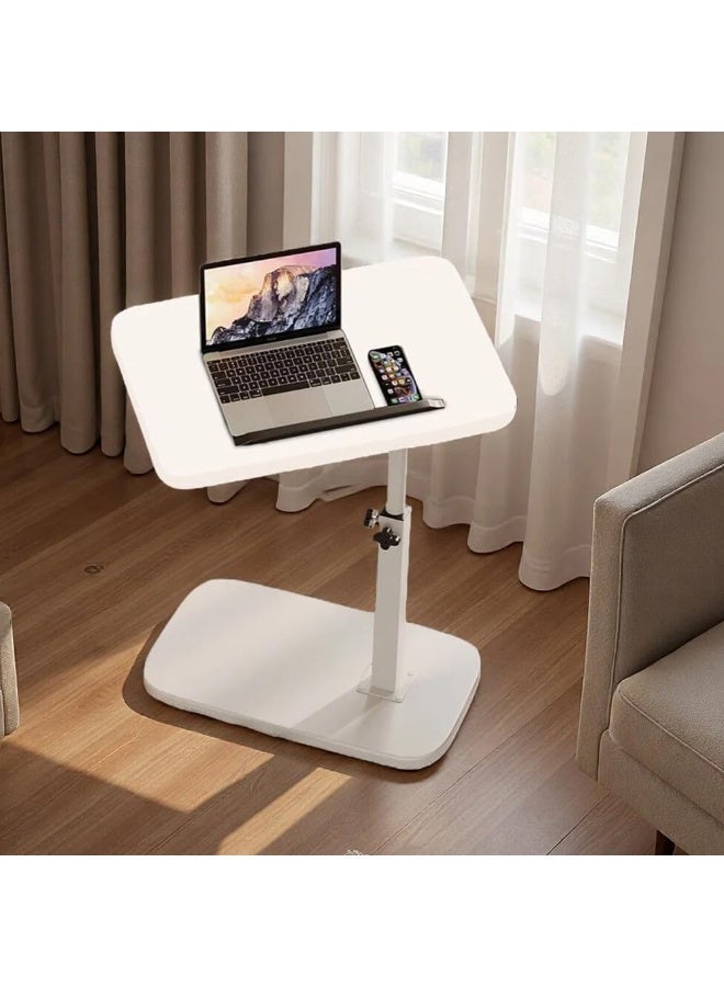 DUNISO Adjustable Sofa Side Table, Easy Assembly,360°Swivel Tray Tables, End Table For Home Living Room, Study Room, Office, Bedroom, Balcony, Patio, Nightstand - Image 2